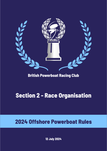 British Powerboat Racing Club Racing Rules - 2 Race Organisation