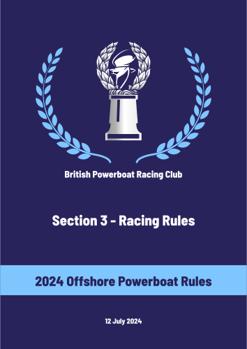 British Powerboat Racing Club - 3 Racing Rules