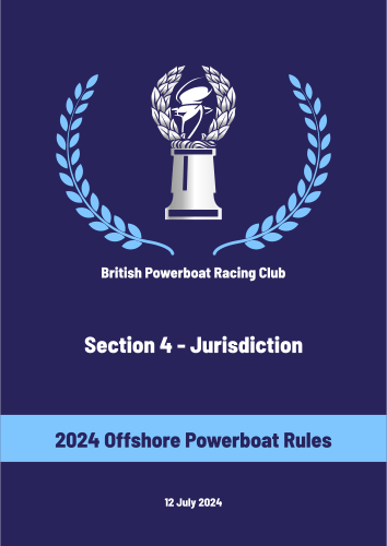 British Powerboat Racing Club - 4 Jurisdiction